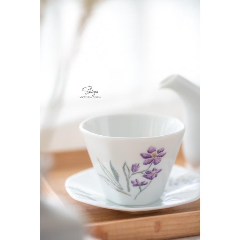 ポーセラーツ 白磁 湯のみ・カップ マレー(カップ&ソーサー) 北欧風