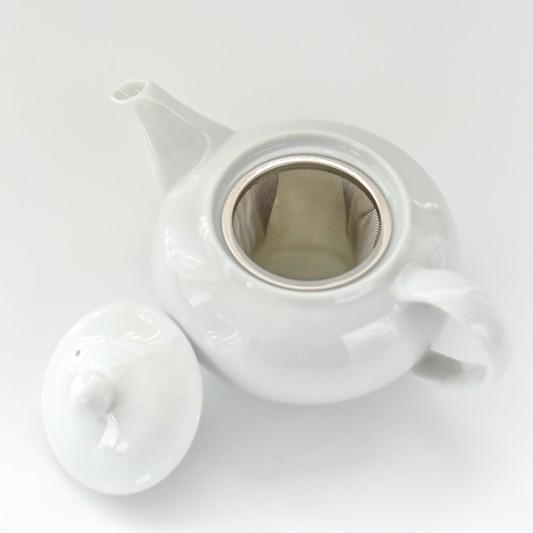 ポーセラーツ 白磁 急須 ポット 茶漉し付き ブランシュポット 北欧風