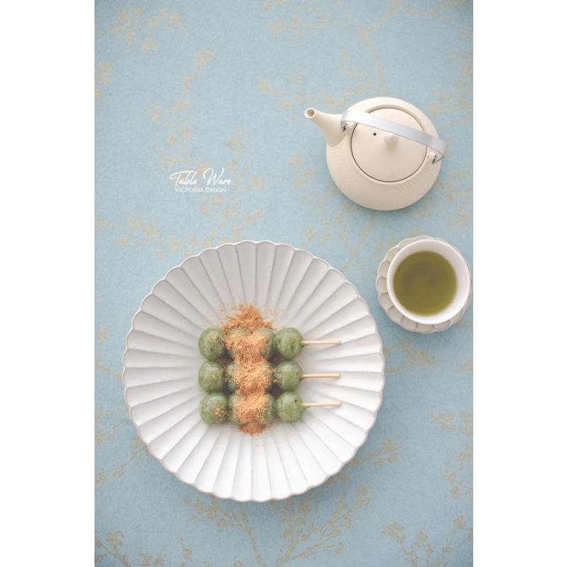 食器 皿 プレート 器 花型プレート ホワイト ライトブルー おしゃれ