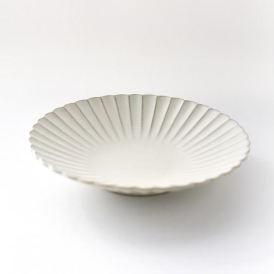 食器 皿 プレート 器 花型プレート ホワイト ライトブルー おしゃれ