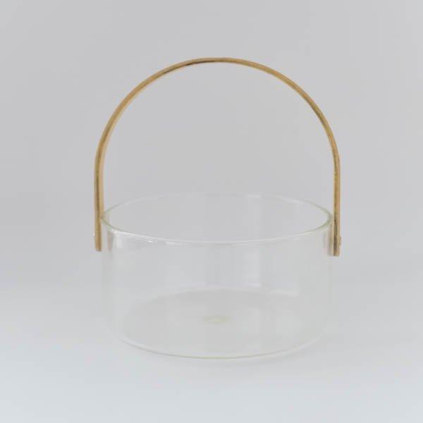 アイスペール 氷入れ かわいい おしゃれ ガラスバスケット L ブラウン クリア 16 Gbl Victoria Design 通販 Yahoo ショッピング