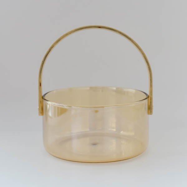 アイスペール 氷入れ かわいい おしゃれ ガラスバスケット L ブラウン クリア 16 Gbl Victoria Design 通販 Yahoo ショッピング