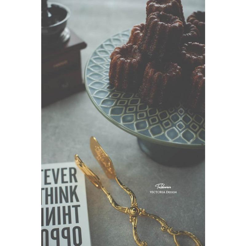 ケーキスタンド 陶器 コンポート / タルヴィーケーキスタンド(グリーン