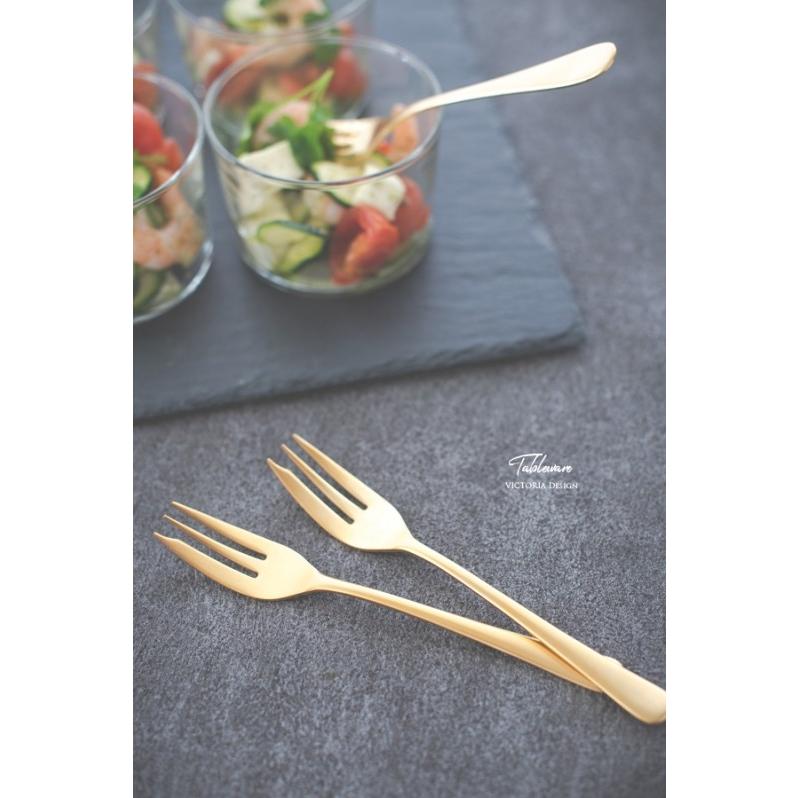 カトラリー ネットゴールド ミニフォーク ティースプーン バター