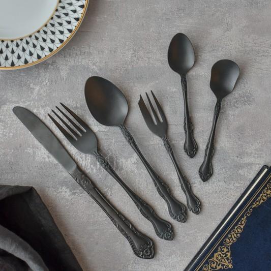 カトラリー ロココノワール デザートフォーク ミニスプーン アイススプーン おしゃれ 17 Rn Is 2 Victoria Design 通販 Yahoo ショッピング