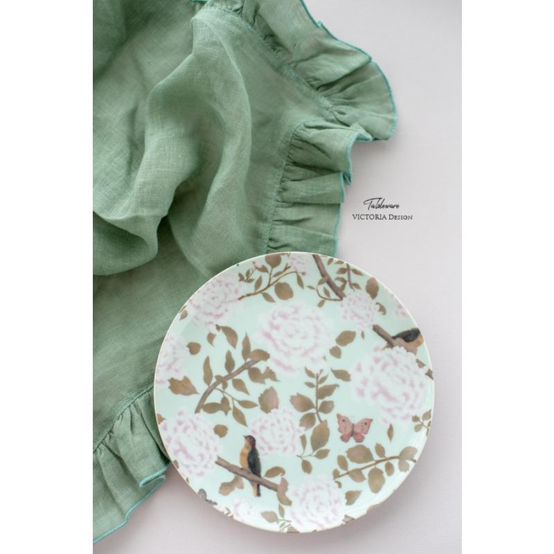 食器 フェミニン 皿 プレート シノワズリ/フレンチピオニープレート