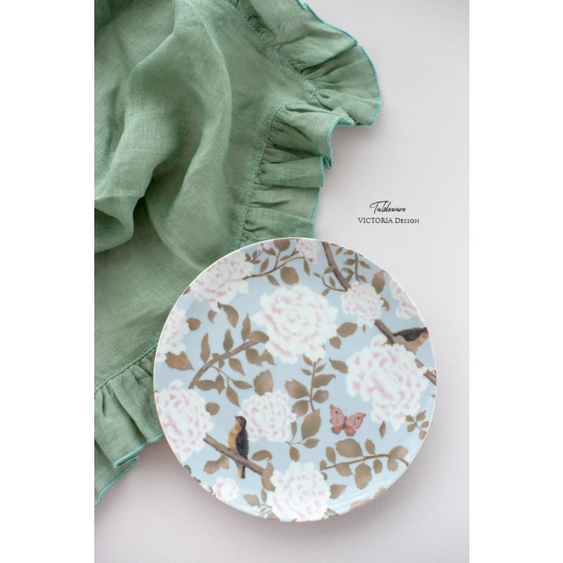 食器 フェミニン 皿 プレート シノワズリ/フレンチピオニープレート