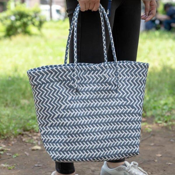 プラカゴバッグ Lサイズ ネイビー メルカドバッグ エコバッグ トートバッグ カゴバック 手作り トート 軽量 おしゃれ 夏 アウトドア 17 Pkb N L Victoria Design 通販 Yahoo ショッピング