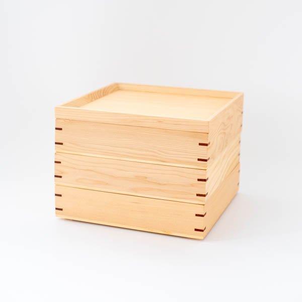 テーブルウェア 重箱 角重 お重 お弁当 お正月 和 3段 木製 おせち 三