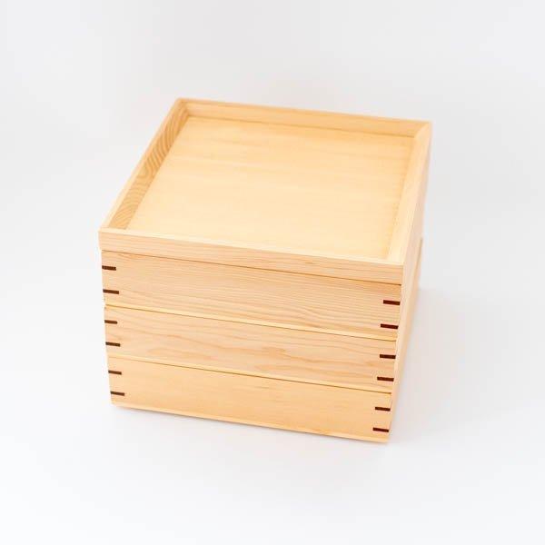 テーブルウェア 重箱 角重 お重 お弁当 お正月 和 3段 木製 おせち 三