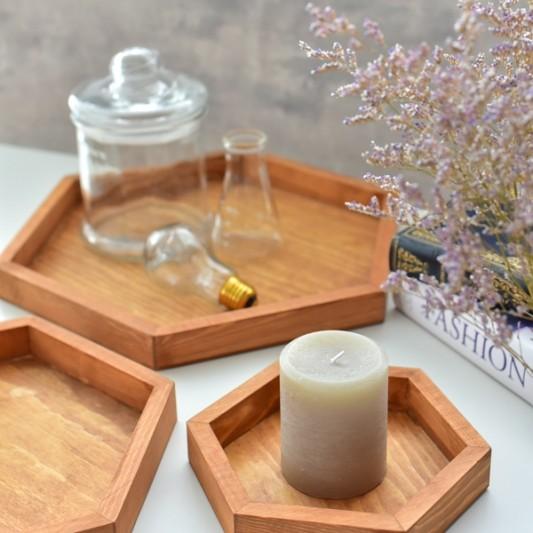 お盆 トレー 木製 キッチン用品 おしゃれ 和風 ウッドヘキサゴントレイ Mサイズ 18 1906 Wht M Victoria Design 通販 Yahoo ショッピング