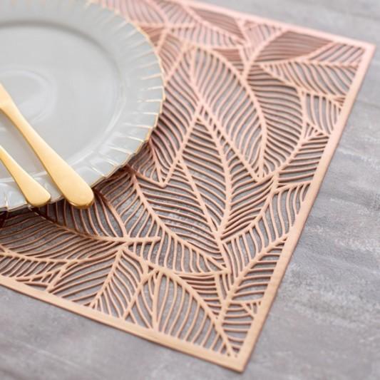 ランチョンマット リーフランチョンマット ブロンズ ピンクゴールド プラスチック ゴールド シルバー おしゃれ 18 Lm Victoria Design 通販 Yahoo ショッピング