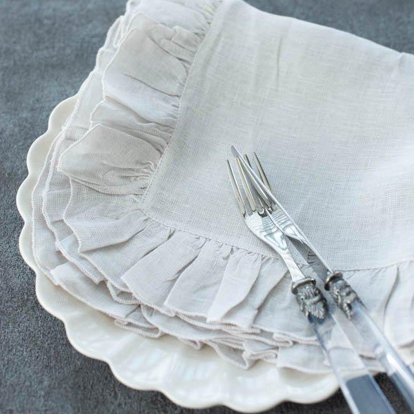 ナプキン ボルゴデルトヴァーリ(フリルナプキン) イタリアブランド