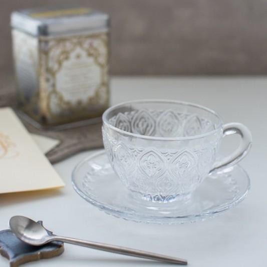 洋食器 セット グラス カップ ソーサー クリア ブルー グリーン