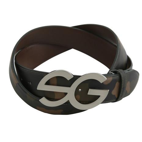 SEV GOLF セブゴルフ ベルト カモ柄 シルバーバックル ユーズド 次世代ゴルフギア メンズウェア