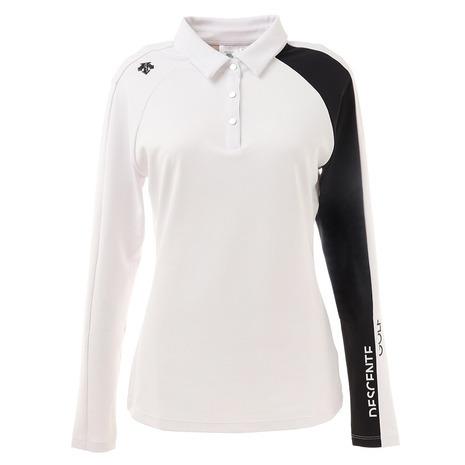 公式店舗 デサントゴルフ Descentegolf ゴルフウェア ポロシャツ 秋冬 スペクターストレッチロゴプリントポロシャツ Dgwqjb03 Wh00 レディース アウトレット送料無料 Actiontravel Com Ar