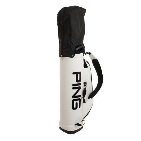 PING★ピン★9.0型★軽量★良品★カート(WH×BK) PING（ピン） （メンズ）ゴルフ キャディバッグ カート式 9型 5分割
