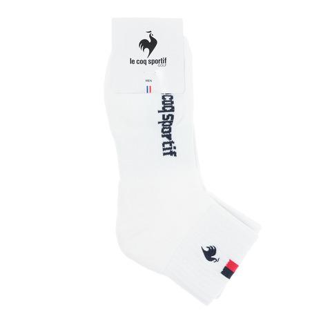 ルコック スポルティフ(Lecoq Sportif) ショート丈ソックス QGBSJB01 WH00 (メンズ)|Victoria Golf PayPayモール店|01