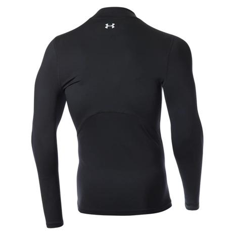 アンダーアーマー(UNDER ARMOUR) ゴルフウェア 夏 UV 日焼け対策 抗菌防臭 ヒートギア フィッティド 長袖モックネックシャツ 1371672 001 (メンズ)|victoriagolf|02