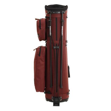 【新品】最新　スタンド　レッド ゴルフバック キャディバッグ 軽量 9型 ゴルフ バッグ キャディバッグ ノーロゴ ハンドル付スタンドキャディ
