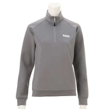 ブリーフィングレディースハーフジップサイズL BRIEFING ブリーフィング（BRIEFING）（レディース）ゴルフウェア 3D