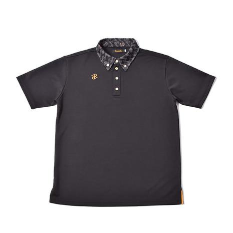 レザレクション（Resurrection）（メンズ）ゴルフウェア GMカラー半袖ポロシャツ PS10-M BK :10803328801