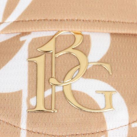 ウノ ピゥ ウノ ウグァーレ トレ（1PIU1UGUALE3）（レディース）ゴルフウェア BIG 113G 半袖ロゴ ポロシャツ GST069 BEGの画像