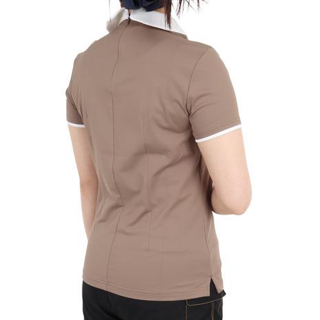 ウノ ピゥ ウノ ウグァーレ トレ（1PIU1UGUALE3）（レディース）ゴルフウェア ラウンドカラー 半袖ポロシャツ GST082 BEGの画像