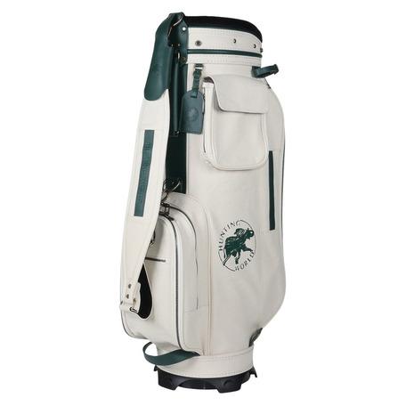 ハンティングワールド(HUNTING WORLD)ゴルフ キャディバッグ カート式 9型 5分割 帆布 HW-003 IVOR… ハンティングワールド（HUNTING WORLD）（メンズ）ゴルフ キャディ