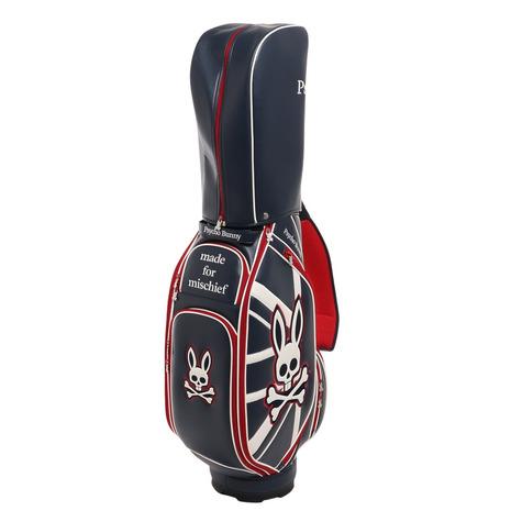 PSYCHO BUNNY キャディバッグ 黒・赤・金　サブバック Psycho Bunny サイコバニー（Psycho Bunny）（メンズ）ゴルフ