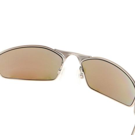 オークリー（OAKLEY）（メンズ、レディース）サングラス WHISKER Satin Chrome/Prizm Sapphire Polarized 4141-0460 UV_4