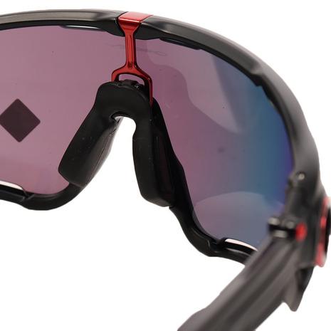 オークリー（OAKLEY）（メンズ）サングラス JAWBREAKER MtBk/PRd 92902031M ケース付 UV シンプル_4
