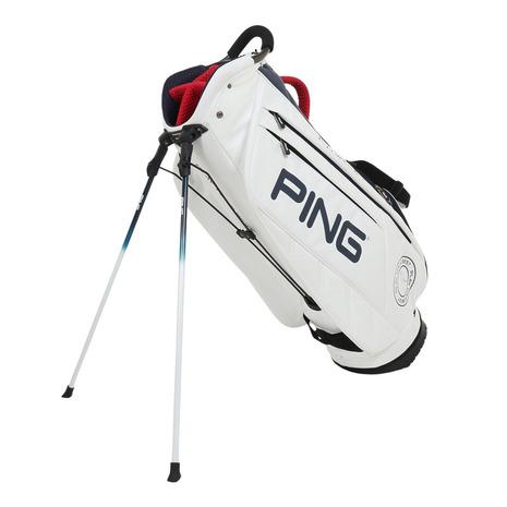 美品 PING フーファーツアー スタンドキャディバッグ 9.5型 白 黒 ピン PING（ピン） （メンズ）ゴルフ キャディバッグ スタンド式 9.5型 5