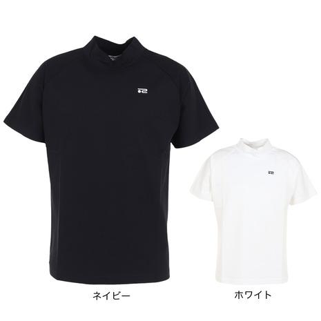 ROSASEN（メンズ）ゴルフウェア 半袖 A-Line モックネックロゴTシャツ