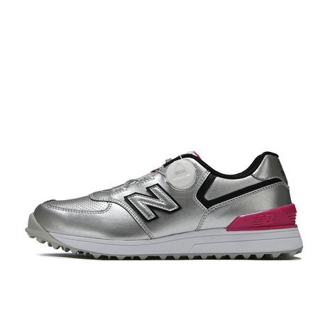 新品未使用 ニューバランス WGBS574B ゴルフシューズ BOA式 シルバー New Balance（ニューバランス） ニューバランス（new balance