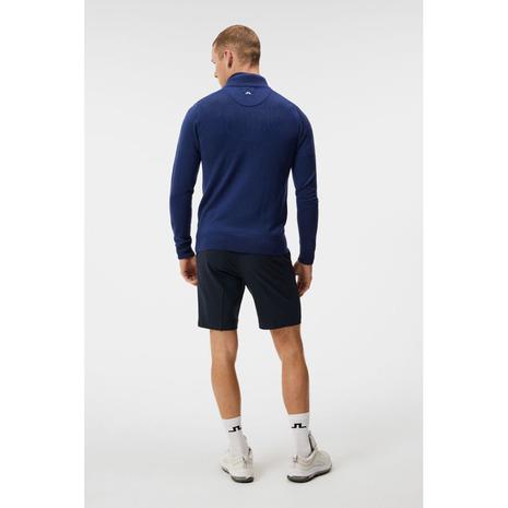 新品　J.LINDEBERG　ゴルフ　セーター　ブルー　XL　メンズ J.LINDEBERG（メンズ）ゴルフウェア 長袖 Kian ハーフジップ セーター