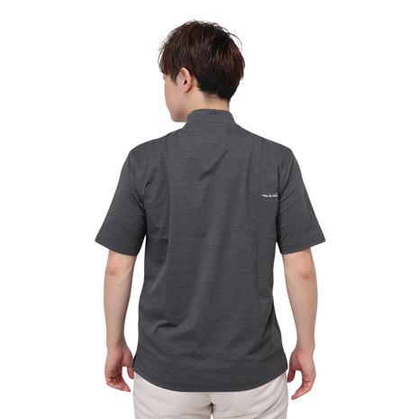 coco 中古 トラビスマシュー TRAVIS MATHEW  メンズ 半袖シャツ XL グレー×紺 モックネック TRAVISMATHEW coco 中古 トラビスマシュー TRAVIS MATHEW メンズ