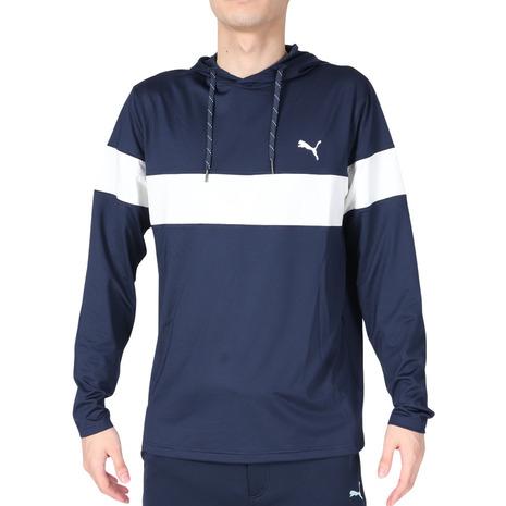 プーマ（PUMA）（メンズ）ゴルフウェア パーカー ストレッチ 吸水 速乾 カラーブロックフーディ トレーナー 620760｜victoriagolf｜02