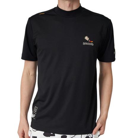 ホ*ー様 新品未使用【ラウドマウス　ゴルフ】メンズ　半袖　モックネックウェア X ラウドマウス（LOUDMOUTH）（メンズ）ゴルフウェア 半袖 アトムコラボ
