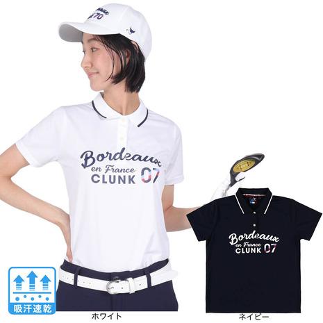 クランク/CLUNK】ゴルフ ボタニカル 接触冷感吸汗速乾モック