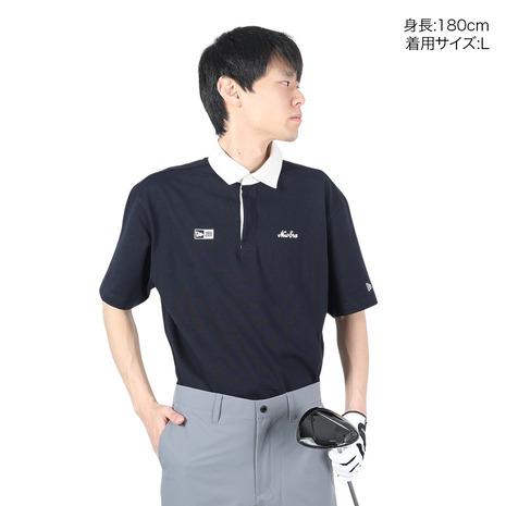NEW ERA（ニューエラ） （メンズ）ゴルフウェア 吸汗速乾 半袖ラグビー
