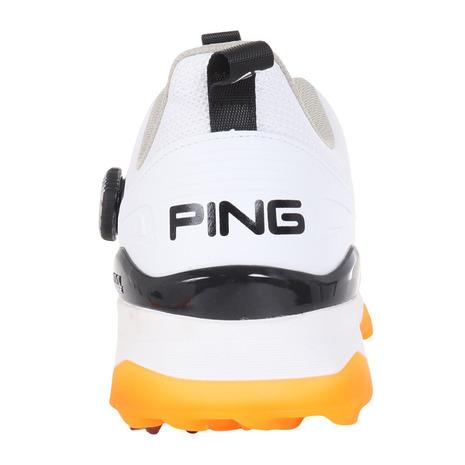 【超美品!!】PING スパイクゴルフシューズ ダイヤル式 25cm PING（ピン） （メンズ）ゴルフシューズ ブレードソール スパイク BOA