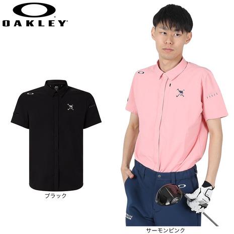 新品❗️人気カラー❗️オークリーゴルフメンズスカルシャツ半袖吸汗速乾爽快動きやすい OAKLEY オークリー（OAKLEY）（メンズ）ゴルフウェア 吸汗速乾