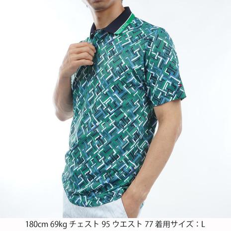 トミーヒルフィガー（TOMMY HILFIGER）（メンズ）ゴルフウェア モノグラム 半袖ポロシャツ THMA409_2