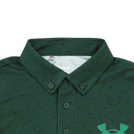 ANEW ゴルフウェア メンズ ポロシャツ XL グリーン UNDER ARMOUR（アンダーアーマー） （メンズ）ゴルフウェア Mid Logo