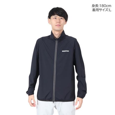 新品ブリーフィング 撥水フーディブルゾン ネイビーS