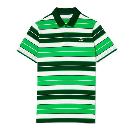 ラコステ(LACOSTE)ゴルフウェア ウルトラドライストレッチボーダーポロ DH7497-99-IQC(Men’s) LACOSTE（ラコステ） （メンズ）ゴルフウェア ウルトラドライ