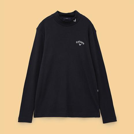 キャロウェイC24233108 メンズモックネックシャツネイビーLサイズ