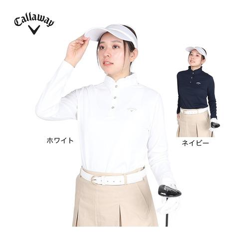 キャロウェイ　プレミアウォーム長袖シャツ (WOMENS) 新品未使用　L 白 キャロウェイ プレミアウォーム長袖シャツ (WOMENS) 新品未使用 L 白