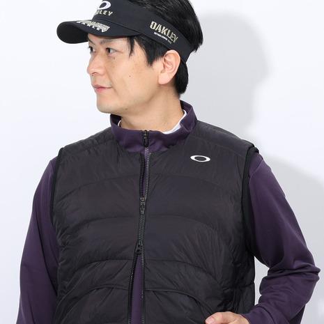 新品　ゴルフ　S オークリー 中綿ベスト ネイビー　撥水 軽量 保温　ダウン風 OAKLEY（オークリー） （メンズ）ゴルフウェア アウター 撥水 保温